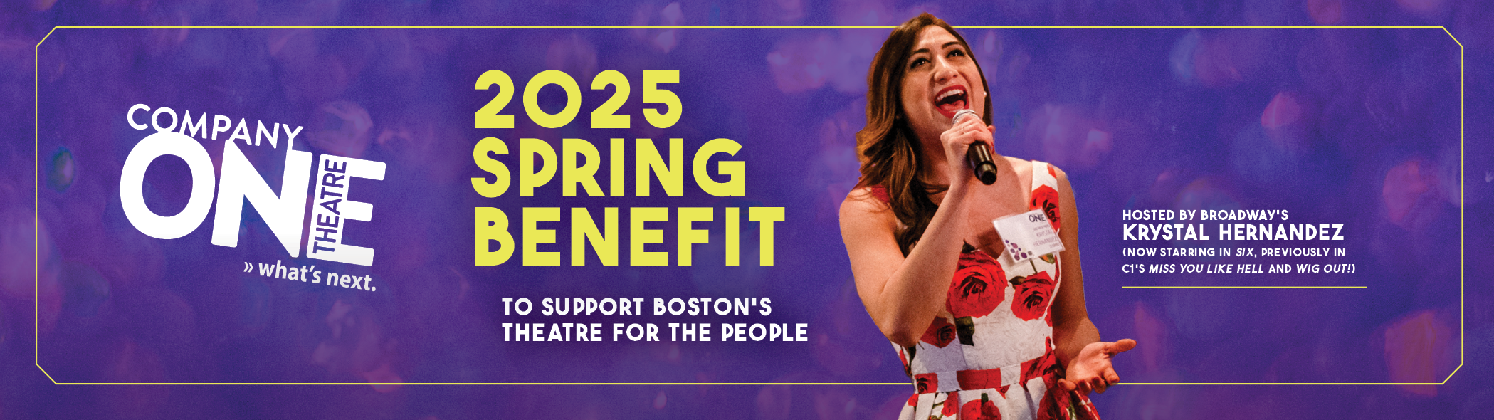 The 2025 Spring Benefit to Support Boston's Theatre for the People on May 5